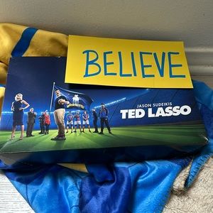 Believe Ted Lasso, throw blanket with box